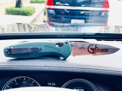 Custom Benchmade Barrage with Gunsforum logo