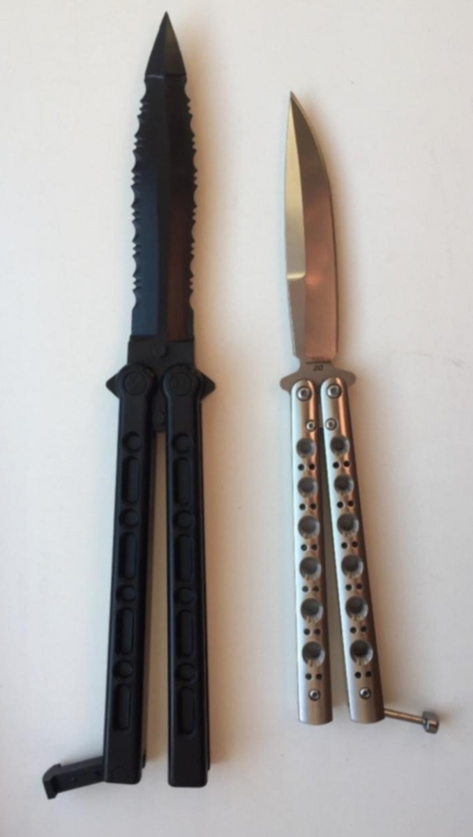 Cold Steel 92EAB FGX Balisong Butterfly Knife 5 Tanto Griv-Ex (Hard  Plastic) Blade and Handles - KnifeCenter