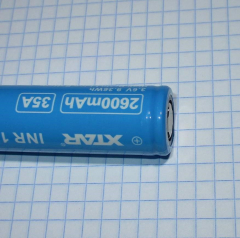 Незащищённый аккумулятор XTAR 18650 (01)